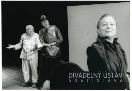 Marián Labuda st. (Macbeth), Ján Greššo (Banquo), Adela Gáborová (Lady Macbethová)