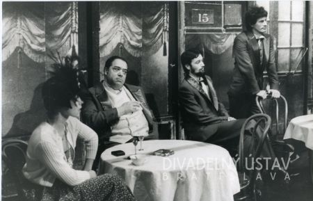 Ingrid Žirková (Kvetinárka), Július Farkaš (Tučný pán), Jaroslav Gažovič (Zloduch), Ladislav Kočan (Zloduch)