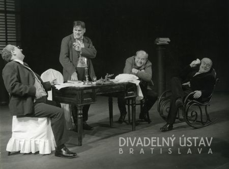 Martin Gregor (Pavel Kirillyč Lebedev), František Dibarbora (Dimitrij Nikitič Kosych), Viliam Záborský (Michail Michajlovič Borkin), Ondrej Jariabek (Matvej Semionovič Šabeľskij)