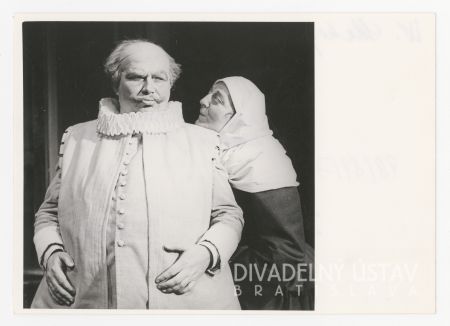 Viliam Záborský (Sir John Falstaff), Hana Meličková (Panna Quickly)