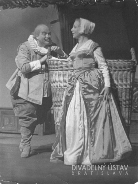Viliam Záborský (Sir John Falstaff), Mária Kráľovičová (Pani Fordová)