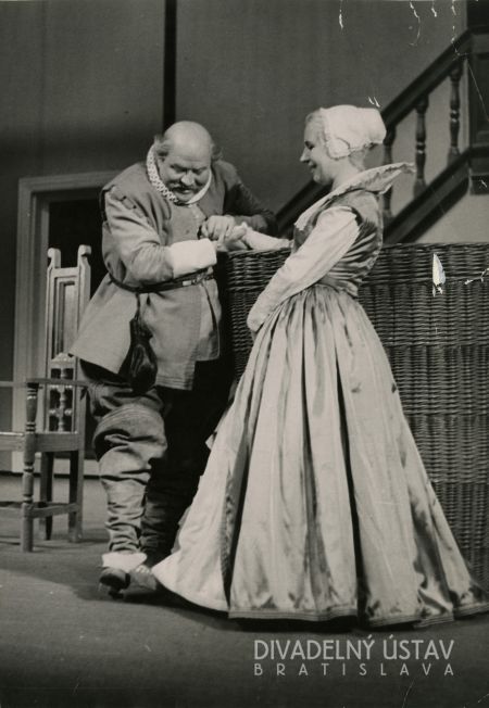 Viliam Záborský (Sir John Falstaff), Mária Kráľovičová (Pani Fordová)