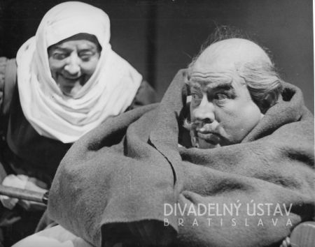 Hana Meličková (Panna Quickly), Viliam Záborský (Sir John Falstaff)